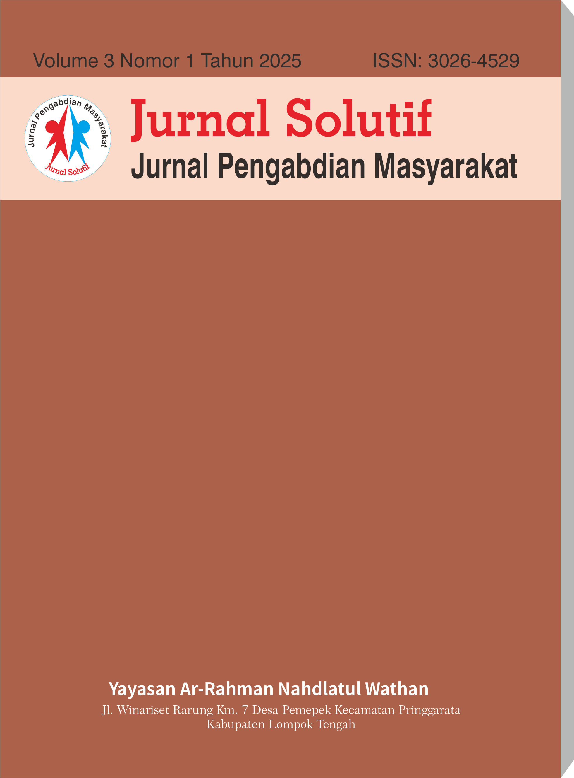 View Vol. 3 No. 1 (2025): Jurnal Solutif: Jurnal Pengabdian Masyarakat
